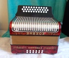 Hohner Corona Ii Accordion Red Button Accordian 3 Row Keys Of Very Good Used. Price: $975.00.