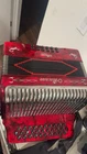 Alacran Red Button Accordion 12 Bass 31 Treble Keys With Case New. Price: $700.00.