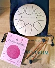New Panda Drum Mini White Steel Tongue Handpan W/music Book 6" For Adults/kids. Price: $64.99.