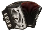 Hohner Panther Series 3-ROW Diatonic Accordion In Model #3100GCFBK New. Price: $799.00.
