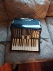Vintage Late 50'S Hohner Student Ivm Accordion Black W/ Case & Music Works Read. Price: $450.00.