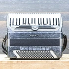 Giulietti Musette Model 120-BASS 41-KEY Gray Piano Accordion W/case #17568 Used. Price: $2999.99.