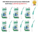 540 Advanced Sunstar 6505 Gum Soft 6X 90PICKS New-sealed. Price: $45.99.