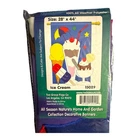 Ice Cream Garden Banner Design Embroidered Flags Double Sided 28X44 Inch New. Price: $10.85.