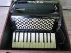 Vtg Black Camerano Piano Accordion 480/459 Italy W/case Used. Price: $399.00.