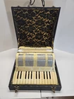 Vintage Noble Accordion With Case Pearl White Works Product Worlds Finest Used. Price: $199.95.