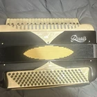 Rossetti De Sonola Piano Accordion 41/120, Register, Black/beige, Strap Used. Price: $500.00.