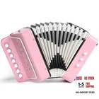 10 Keys Kids Accordion, Horse Button Toys Accordian Mini Light Pink New. Price: $36.89.