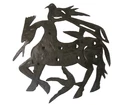 Haitian Joseph L. Juste Recycled Steel Drum Art Birds & Mythical Horse Vtg Used. Price: $229.00.
