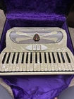 Vintage Italian Contello Accordion Excellent Condition Original Case Fully Used. Price: $1500.00.