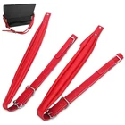 Red Straps, Pu Leather, Adjustable For 16-120 Bass New. Price: $30.34.