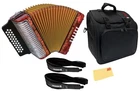 Hohner Corona Ii G/c/f Accordion - Pearl Red W/ Gig Bag New. Price: $1869.99.