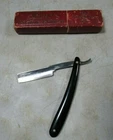 Vintage/antique Schutz Marke F.b. & Monopol 3/4" Straight Razor W/double Box Used. Price: $125.00.