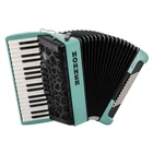 Hohner Bravo Mycolor Iii 72 Chromatic Piano Key Accordion (wind Turquoise) Open. Price: $1718.99.