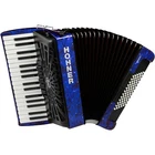 Hohner Bravo Iii 72 Accordion With Black Bellows Blue New. Price: $2639.00.