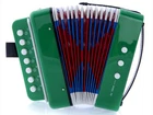 D'luca Child Button Accordion Green New. Price: $49.99.