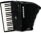 Hohner Bravo Iii 72 Chromatic Piano Key Accordion - Jet Black New. Price: $2323.19.