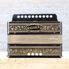 Hohner Vienna 1-ROW 4-BASS 10-TREBLE Button "c" Diatonic Accordion Germany Used. Price: $599.99.