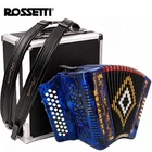 Rossetti 3112 Gcf Sol Button Diatonic Accordion - Blue W/ Straps & Hard Case New. Price: $749.99.