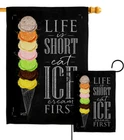 Eat Ice Cream First Garden Flag Food Sweet Decorative Gift Yard House Banner New. Price: $69.95.