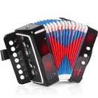 Lotkey 7 Kids Accordion, 3 Bass Mini 10-KEY, Black New. Price: $29.05.