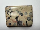 Paul Smith Tri-fold Wallet, Vintage Keys And Coins Printed Leather Pre-owned. Price: $60.95.