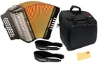 Hohner Corona Ii G/c/f Accordion - Black W/ Gig Bag New. Price: $1869.99.