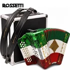 Rossetti 3112 Gcf Sol Button Diatonic Accordion - Red White Green With Case New. Price: $795.00.