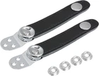 7.8X2.2CM Black Leather Accordion Bellows Straps With Metal Extension Film 4 Buc New. Price: $17.73.