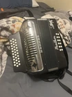 Hohner Panther Diatonic Accordion Black Lightweight W/ Case & Harness Strap Used. Price: $700.00.