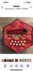 Mirage 20 Button 40 Reed Concertina Red Accordion With Hard Case Used. Price: $250.00.