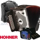Hohner Panther Fbe Fa 31 Button Accordion With Bag, Strap, Hoodoo 3PK Harmonica New. Price: $829.99.