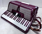 Scandalli Silvana Accordion Burgundy Pearl 41/120 Made In Italy W Case. Price: $999.98.