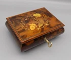 Ballerina Music Box Deichert Inlaid West Germany Switzerland W/ Key Works Used. Price: $51.95.