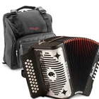 Hohner Panther Gcf Sol 31 Button Diatonic Accordion + Bag And Straps New. Price: $799.00.
