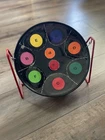 Panland Steel Drum Multicolor On Black 9 Notes 10 With Stand Used. Price: $61.00.