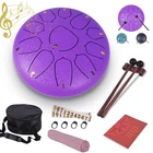 Heyfriday Steel Tongue Drum - 10 11 Notes Rain Inches, Lavender New. Price: $71.91.