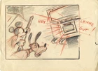 Original Production Storyboard Mouse & Pluto Mickey's Parrot (1938) Used. Price: $1175.00.
