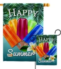 Happy Summer Garden Flag Fun The Sun Popsicle Ice Cream Hosuse Yard Banner New. Price: $46.95.