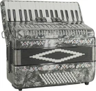 Sofiamari Sm 3472 Piano Bass Button Accordion Pearl Gray Open. Price: $795.00.
