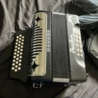 Hohner Panther Diatonic Accordion 31 TREBLE/12 Bass Keys Black/silver Strap Open. Price: $554.99.