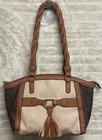 Rossetti Sass Tass Satchel Shoulder Tote Handbag Purse Braided Straps Pre-owned. Price: $17.00.