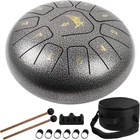 Steel Tongue Drum, Aklot 10 11 Notes Tank Key Inches, Black New. Price: $57.11.