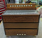 Hohner Diatonic Button Accordion 1-ROW/4-BASS, Mm, Fully Serviced+tuned, Key Used. Price: $1086.90.