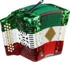 Rossetti 3112 31-KEY Diatonic Button Accordian Fbe, Mexican Flag New. Price: $749.99.