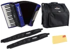 Hohner Bravo Iii 72 Chromatic Piano Key Accordion - Blue W/ Gig Bag New. Price: $2639.00.